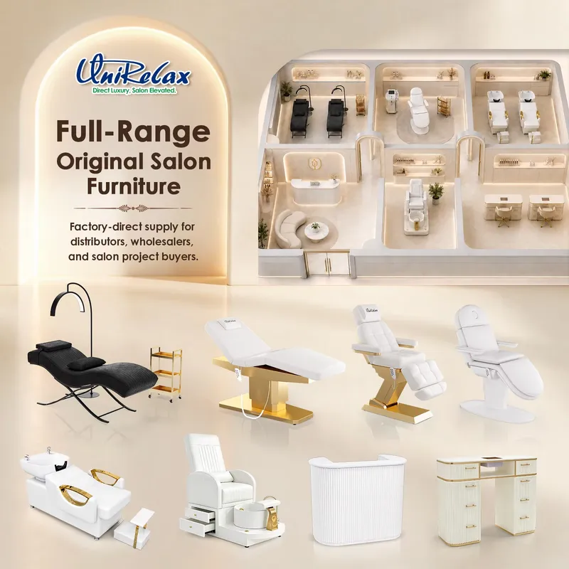 Spa Wellness Beauty - 3モーター式電動スパベッド、折りたたみ式、ステンレス製、フットコントロール付き、フェイシャルビューティーラウンジチェア、ウェルネス用。