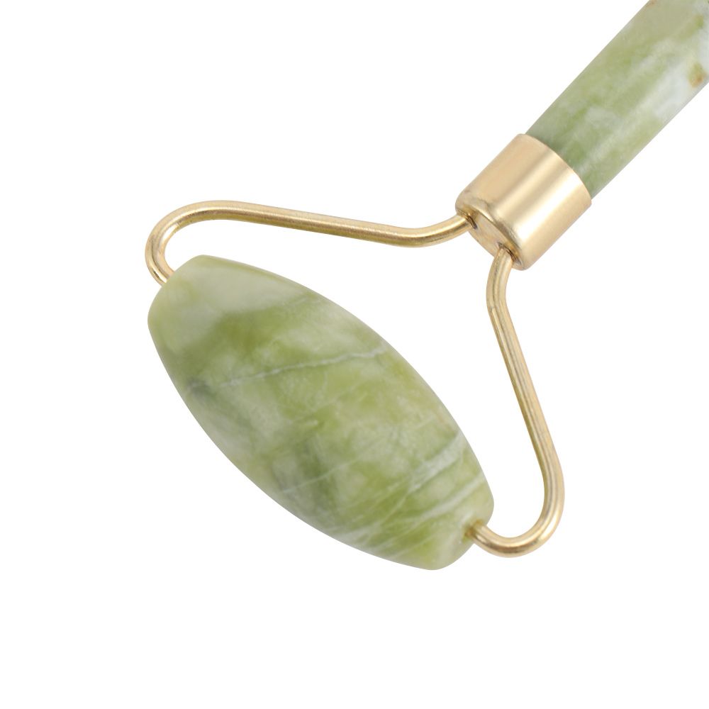 Jade Roller Stone - 翡翠抗しわリラクゼーションアイボディネック美容ツールローラーマッサージャーマッサージツール痩身顔