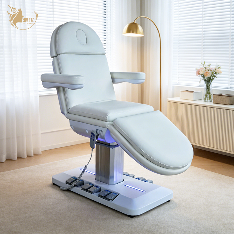 Spa Wellness Design - 新型デザイン ヘッドスパマッサージ ビューティーベッド 自動フェイシャルベッド 高さ調節可能 温熱機能付き