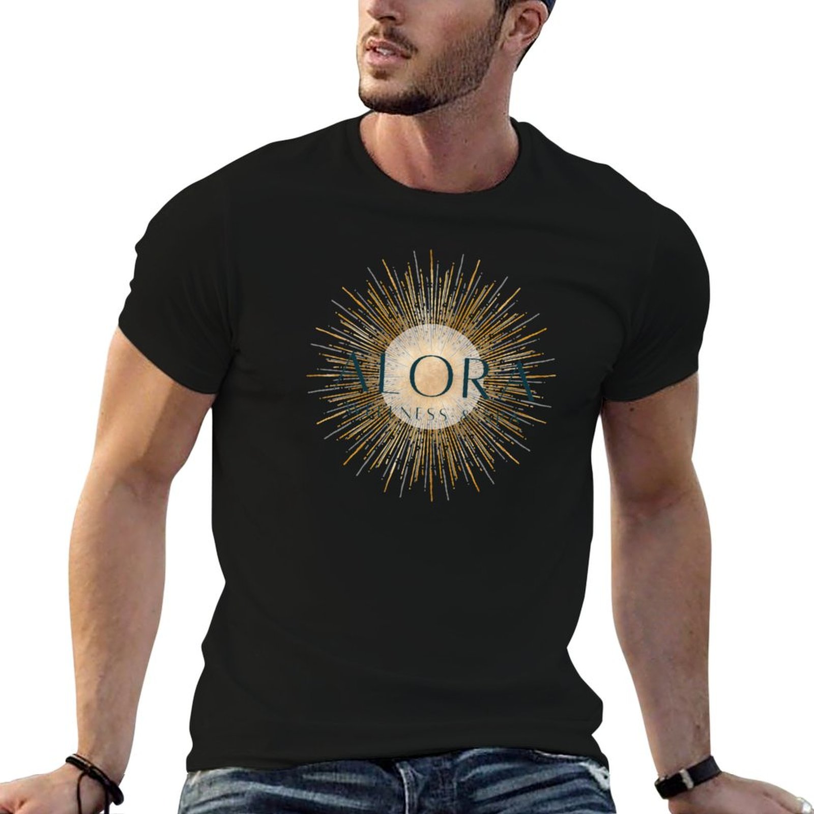 Spa Wellness Fort - アロラ・ウェルネス・スパのTシャツ、プラスサイズ、ヴィンテージ風、メンズTシャツ