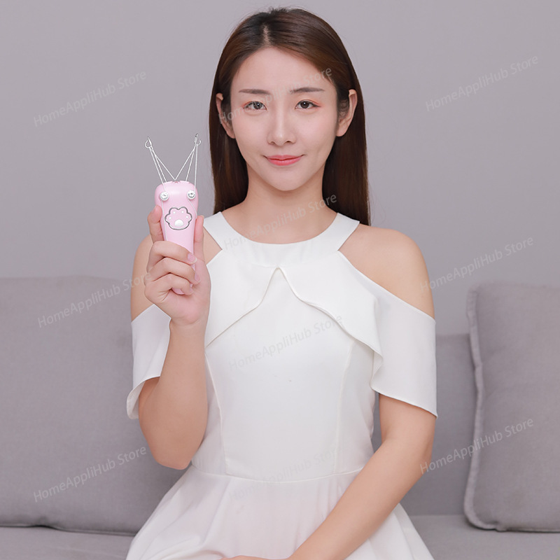 ワイヤレス電気綿糸脱毛器顔の毛リムーバー表面の毛の除去装置女 - Epilator Wireless のレビューと価格