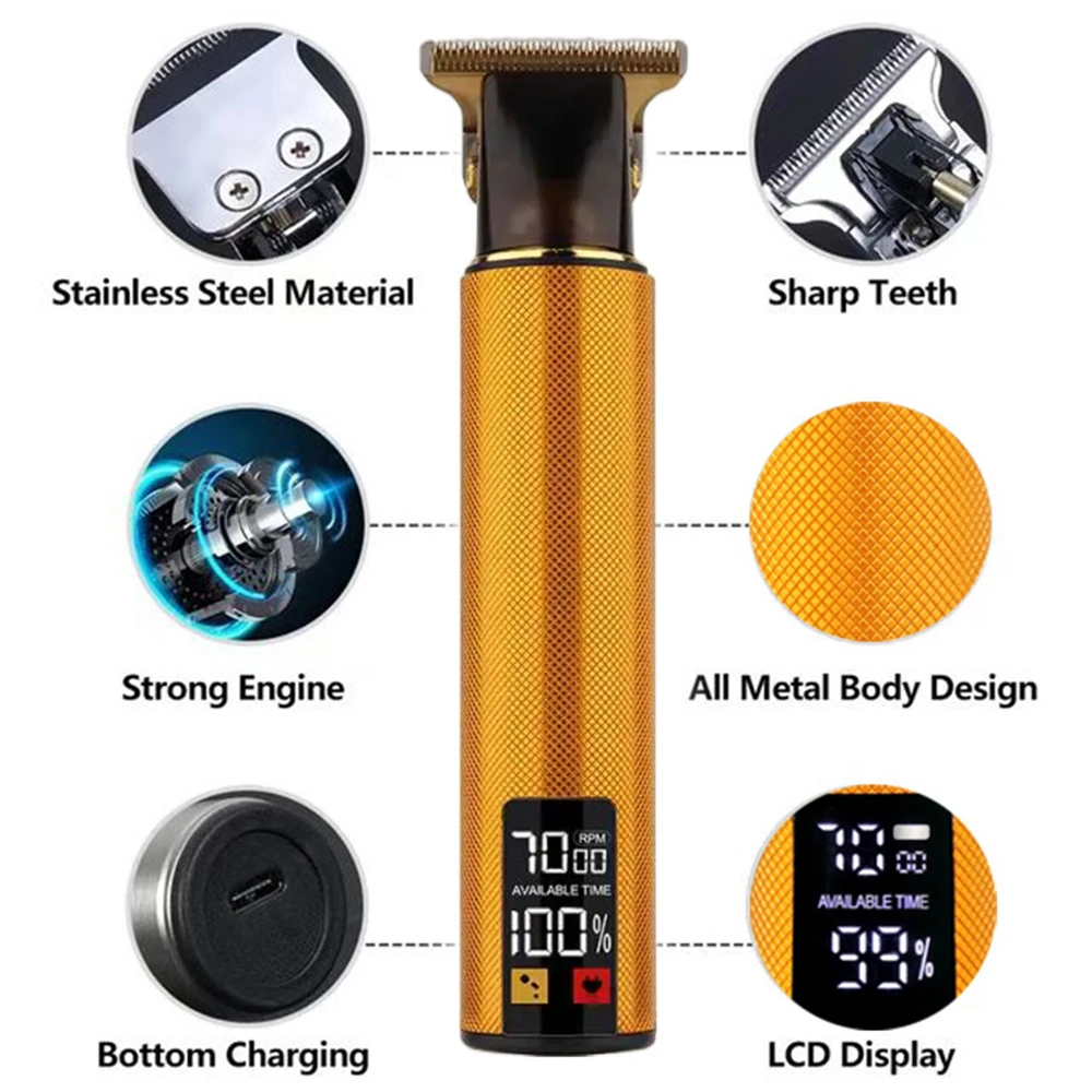 ホット T9 電気ヘアカットマシンプロフェッショナルメンズシ - Epilator Wireless のレビューと価格