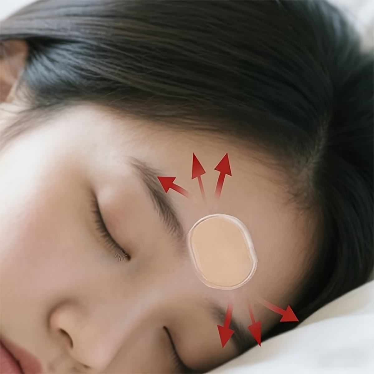 54/30/6枚入りの粘着式睡眠用額パッチ - 再利用可能な - Face Mask Silicone のレビューと価格