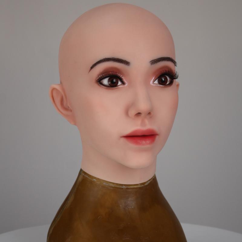 リアルな肌の質感を持つ女性用シリコン製フェイスマスク、高シミ - Face Mask Silicone のレビューと価格