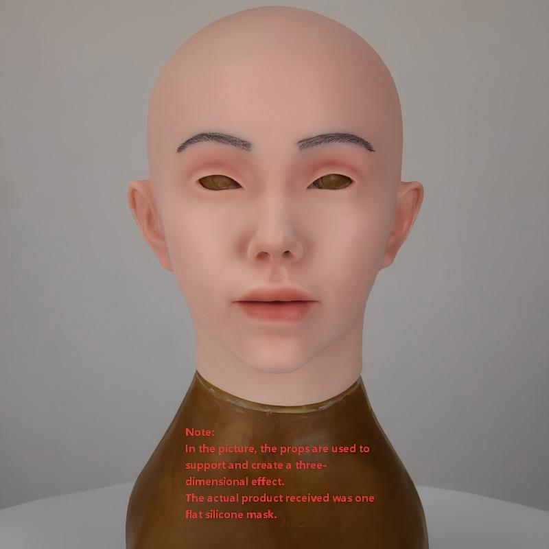 リアルな肌の質感を持つ女性用シリコン製フェイスマスク、高シミ - Face Mask Silicone のレビューと価格