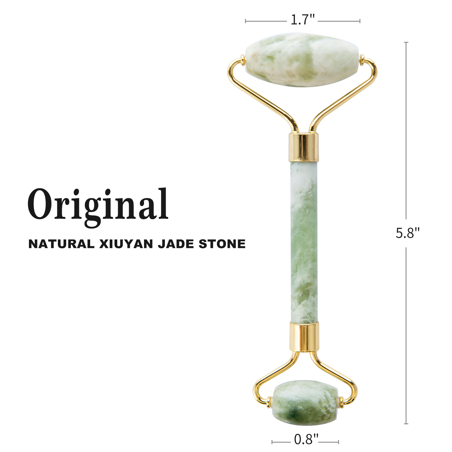ジェイドローラー 天然石製 フェイスマッサージツール ダブル - Jade Roller Stone のレビューと価格