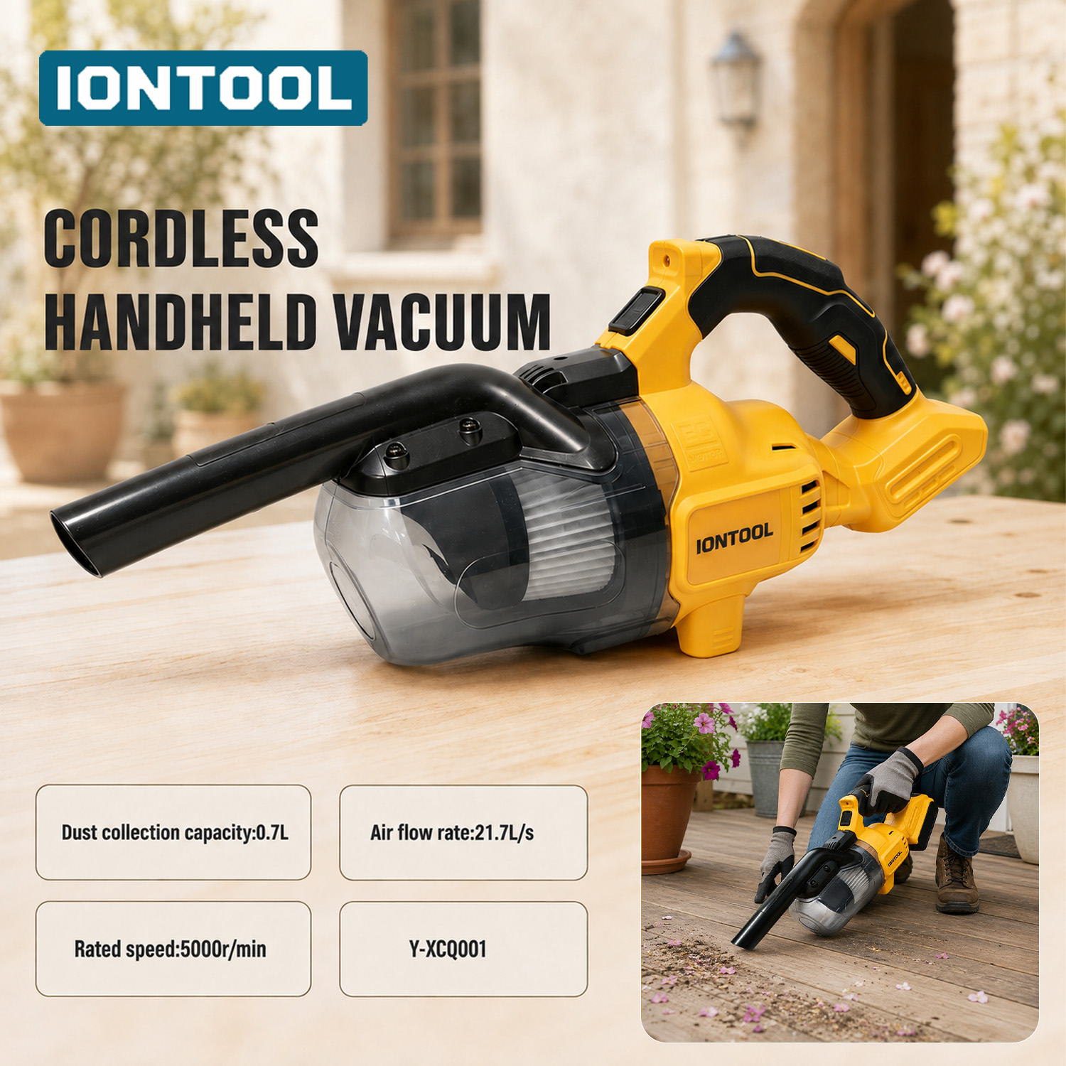 IONTOOL 0.7L ハンドヘルドコードレス掃除機 40 - Epilator Wireless のレビューと価格