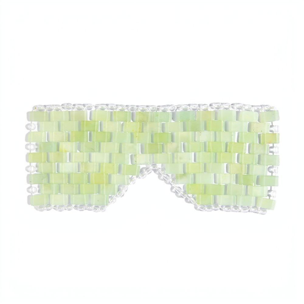 本物のシュー翡翠を使用したアイマスク。天然石を使用した手作り - Spa Wellness Beauty のレビューと価格