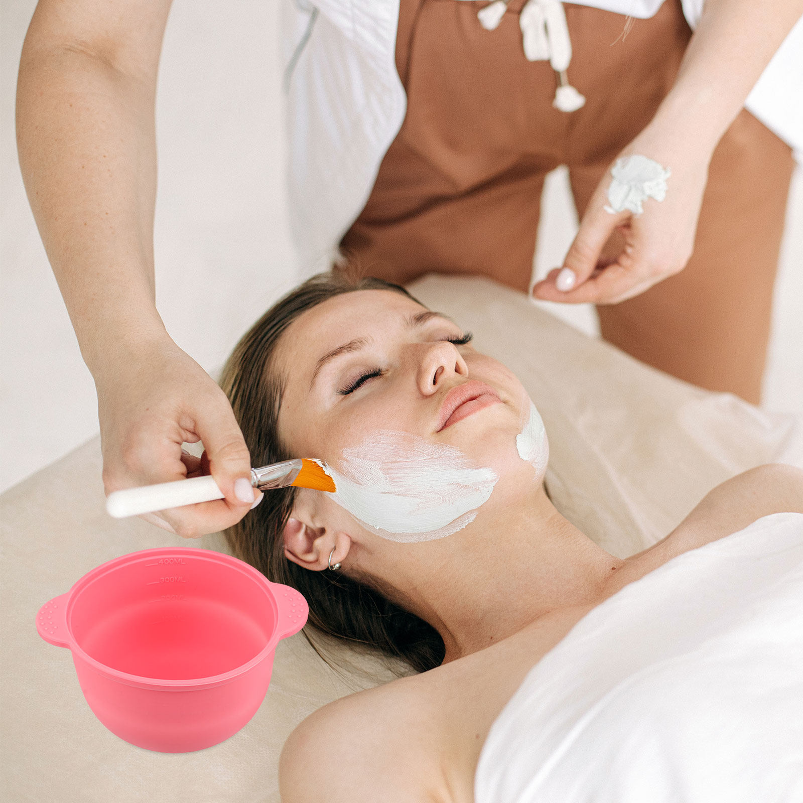 シリコン製フェイスマスクボウル。耐熱性があり、ワックス溶解や - Face Mask Silicone のレビューと価格