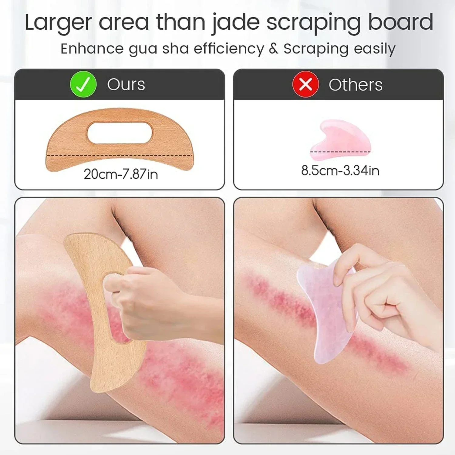 木製刮痧ツール ボディマッサージ用 - 天然リンパ＆筋肉の快 - Spa And Wellness のレビューと価格