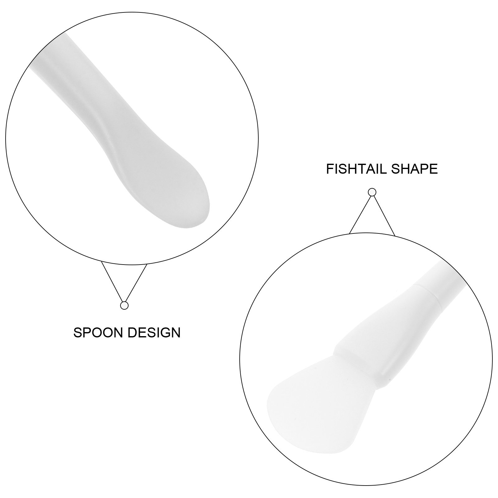 シリコン製フェイスマスクアプリケーター。両端にブラシが付いた - Face Mask Silicone のレビューと価格