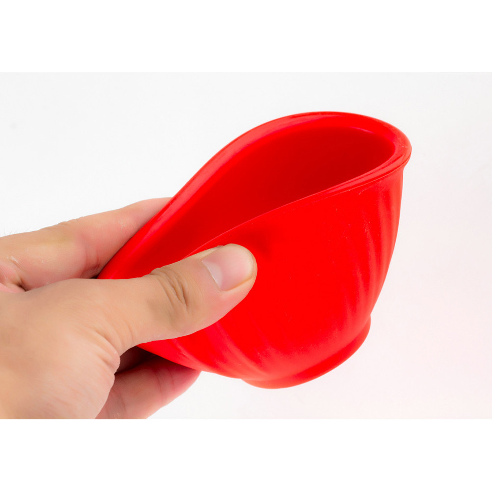 赤いシリコン製フェイスマスクボウル。自宅で手軽にフェイスマス - Face Mask Silicone のレビューと価格