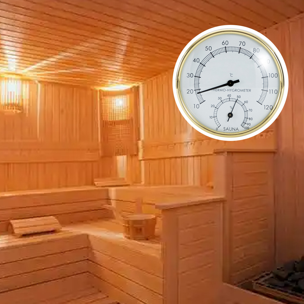 ステンレス鋼サウナ湿度計温度計 2 で 1 温度湿度計スチー - Spa And Wellness のレビューと価格